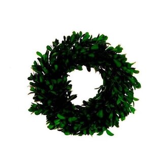 HBXD Kranz „Buchsbaum“ | Farbe: Grün | Weihnachtsdekoration | Durchmesser 23 Zentimeter | Pro Kranz