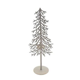 HBXD Tealight Tree Frosted L15W11H40