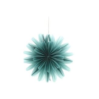 HBXD Suspension florale « Foldy » | Couleur : Vert | Décoration de Noël | Hauteur 50 centimètres | Diamètre 50 centimètres | Par 2 suspensions