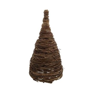 HBXD Decorative cone “Circular” | Colour: Brown | Christmas decoration | Height 60 centimetres | Diameter 30 centimetres | Per cone