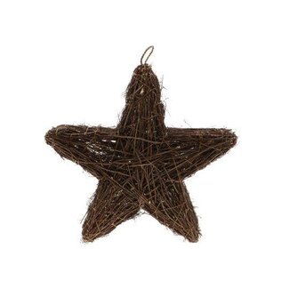 HBXD Hanging star “Siapo” | Colour: Brown | Christmas decoration | Length 60 centimetres | Width 60 centimetres | Height 16 centimetres | Per 2 hangers
