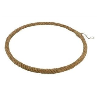 HBXD Rope ring hanger | Colour: Brown | Christmas decoration | Height 3 centimetres | Diameter 80 centimetres | Per 10 hangers