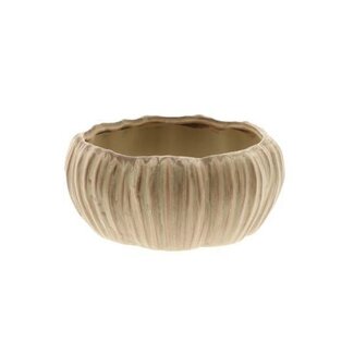HBXD Coupe avec texture « Chalise » | Couleur : marron clair | Décoration intérieure | Hauteur 9 centimètres | Diamètre 19,5 centimètres | Par 2 coupes