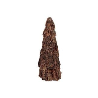HBXD Decoratiekegel “Juniper” | Kleur: Bruin | Kerstdecoratie | Hoogte 60 centimeter | Diameter 20 centimeter | Per 2 kegels