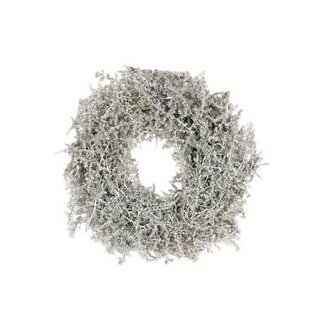 HBXD Couronne « Asparagus Wax » | Couleur : blanc naturel | Décoration de Noël | Diamètre 30 centimètres | Par couronne