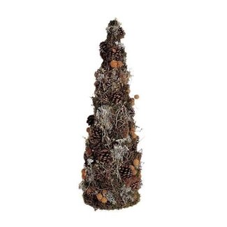 HBXD Cône décoratif “Parana” | Couleur : Marron | Décoration de Noël | Hauteur 90 centimètres | Par cône