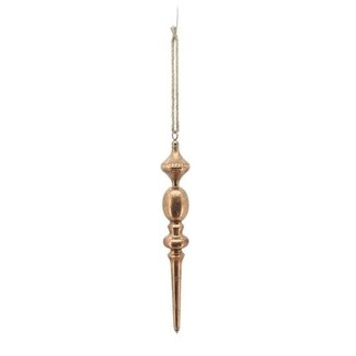 HBXD Drop Christmas Hanging Ornament “Avilo” | Colour: Copper | Christmas decoration | Height 57.5 centimetres | Diameter 8 centimetres | Per ornament