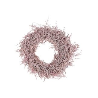 HBXD Couronne « Asparagus » | Couleur : rose | Décoration de Noël | Diamètre 40 centimètres | Par couronne