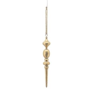 HBXD Suspension de Noël en forme de goutte « Avilo » | Couleur : or | Décoration de Noël | Hauteur 57,5 centimètres | Diamètre 8 centimètres | À l’unité