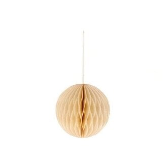 HBXD Kerstbalhanger “Foldy” | Kleur: Naturel Wit | Kerstdecoratie | Hoogte 15 centimeter | Diameter 15 centimeter | Per 20 hangers