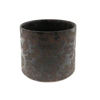 HBXD Decorative Flower Pot “Pronca” | Colour: Aubergine | Home Decor | Height 32 centimetres | Diameter 37 centimetres | Per pot