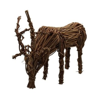 HBXD Twig Reindeer Decoration | Colour: Brown | Christmas decoration | Length 45 centimetres | Width 16 centimetres | Height 29 centimetres | Per reindeer