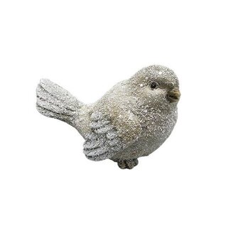 HBXD Bird “Blois Frosty” | Colour: Natural White | Christmas decoration | Length 13 centimetres | Width 9.5 centimetres | Height 10 centimetres | Per 2 birds