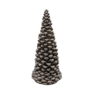 HBXD Decorative Christmas Tree “Pinecone Nivor” | Colour: Natural White | Christmas decoration | Height 35 centimetres | Diameter 17 centimetres | Per Christmas tree