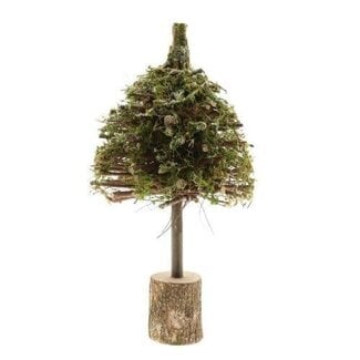 HBXD Decorative tree “Strava” | Colour: Green | Height 50 centimetres | Diameter 25 centimetres | Per 2 trees