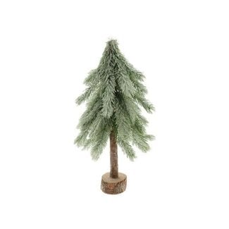 HBXD Weihnachtsbaum-Dekoration mit Schnee | Farbe: Grün | Weihnachtsdekoration | Höhe 60 Zentimeter | Durchmesser 30 Zentimeter | Pro 2 Weihnachtsbäume