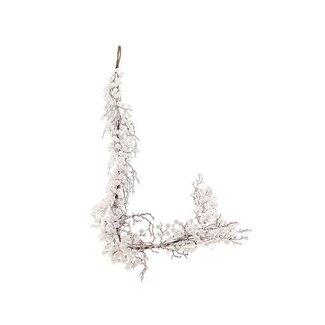 HBXD Kerstslinger “Snow Berry” | Kleur: Naturel Wit | Kerstdecoratie | Lengte 180 centimeter | Breedte 20 centimeter | Hoogte 5 centimeter | Per 2 slingers