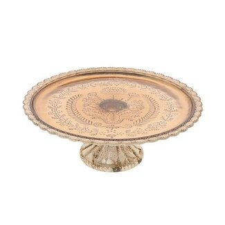 HBXD Cake stand “Dro” | Colour: Brown | Home décor | Height 11.5 centimetres | Diameter 30.5 centimetres | Per cake stand