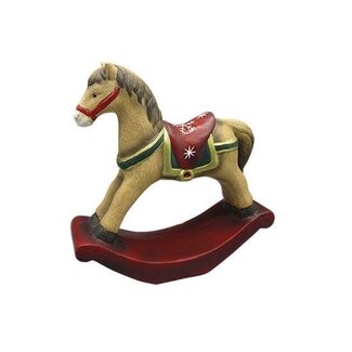 HBXD Rocking Horse Figurine | Colour: Mixed Colours | Length 30 centimetres | Width 9.4 centimetres | Height 30 centimetres | Per rocking horse