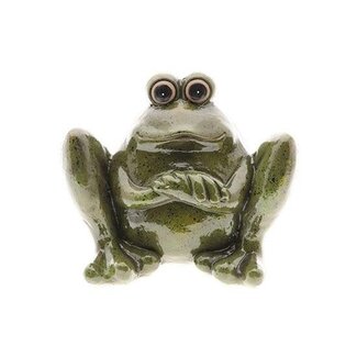 HBXD Garden Frog Ornament “Garden” | Colour: Green | Home decor | Length 36 centimetres | Width 26 centimetres | Height 29 centimetres | Per 2 frogs