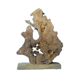 HBXD Teak Decorative Stand "Pangkat” | Colour: Brown | Length 70 centimetres | Width 17 centimetres | Height 100 centimetres | Per decoration