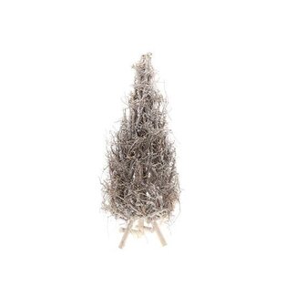 HBXD Dekorations-Weihnachtsbaum “Peak” | Farbe: Grau | Weihnachtsdekoration | Höhe 100 Zentimeter | Durchmesser 40 Zentimeter | Im 2er-Set