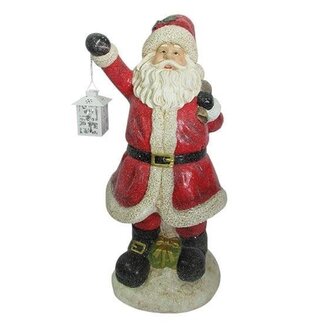 HBXD Weihnachtsmann mit Laterne | Farbe: Rot | Weihnachtsdekoration | Länge 39 Zentimeter | Breite 29 Zentimeter | Höhe 68 Zentimeter | Pro Weihnachtsmann