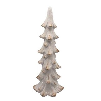 HBXD Christmas Tree Decoration “Belves” | Colour: Natural White | Christmas decoration | Length 14 centimetres | Width 12 centimetres | Height 37 centimetres | Per 2 trees
