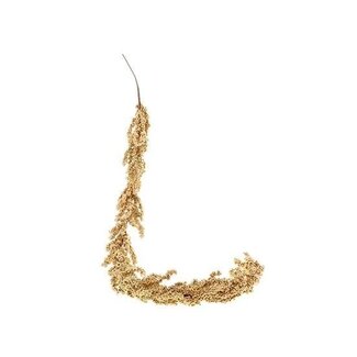 HBXD Christmas garland “Berry Rosia” | Colour: Gold | Christmas decoration | Length 180 centimetres | Per 2 garlands
