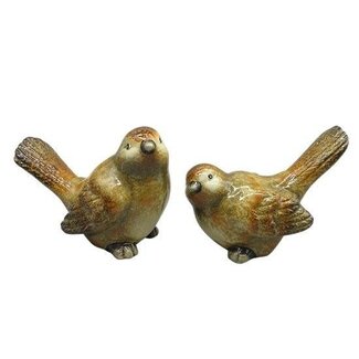 HBXD Bird “Maple” | Colour: Brown | Autumn decoration | Length 20 centimetres | Width 10.5 centimetres | Height 15.5 centimetres | Assortment of 2 birds | Per 2 assortments