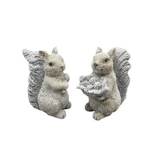 HBXD Hedgehog set of 2 “Blois” | Colour: Natural White | Christmas decoration | Length 12 centimetres | Width 7.5 centimetres | Height 12.5 centimetres | Per 2 sets