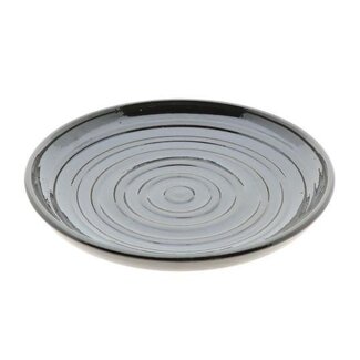 HBXD Teller „Perola“ | Farbe: Dunkelgrün | Wohndekoration | Höhe 5 Zentimeter | Durchmesser 40 Zentimeter | Pro Teller