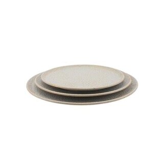 HBXD Teller “Solen” | Farbe: Naturweiß | Wohnaccessoires | Höhe 4 Zentimeter | Durchmesser 55 Zentimeter | Set aus 3 Tellern | Pro 2 Sets