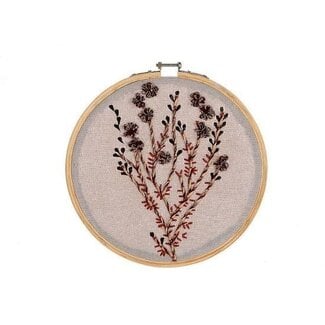 HBXD Blumenhänger „Embroid“ | Farbe: Verschiedene Farben | Wohnaccessoire | Durchmesser 22 Zentimeter | Pro Hänger