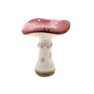HBXD Pilz „Dots“ | Farbe: Rot | Herbstdekoration | Länge 31,7 Zentimeter | Breite 30,7 Zentimeter | Höhe 36,6 Zentimeter | Pro 2 Pilze
