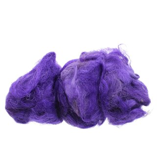 QC Fuzzy Fibre Decorative wool | Colour: Purple | Content 100 gram | Per bag