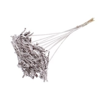 QC Decorative Coco Rose Posy on stick | Colour: Champagne | Coco Rose Posy Stick | Stick length ± 50 centimetres | 10 sticks per bunch