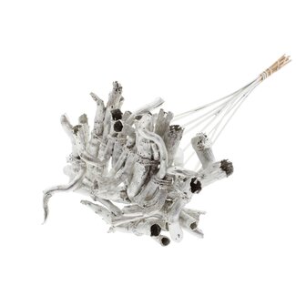QC Gandiraj Branches on Stick | Colour: Metallic Platinum | Gandiraj Insert Stick | Length ± 50 centimetres | 10 insert sticks per bunch