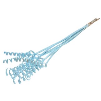 QC Palm Spiral on Stem | Colour: Light Blue | Cane Cone Plant Stake | Stake Length ± 50 centimetres | Per 10 stakes