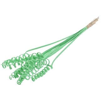 QC Palm Spiral on Stem | Colour: Mint Green | Cane Cone Plant Stake | Stake Length ± 50 centimetres | Per 10 stakes