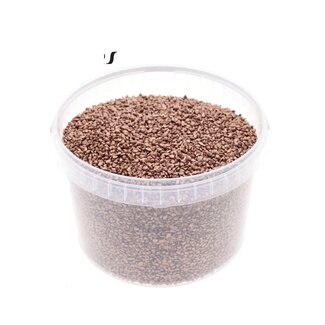 QC Petits Cailloux dans Seau Réutilisable | Couleur : Cuivré | Diamètre 4 - 6 millimètres | Contenu 3 litres | Par seau
