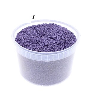 QC Petits Cailloux dans Seau Réutilisable | Couleur : Violet | Diamètre 4 - 6 millimètres | Contenu 3 litres | Par seau