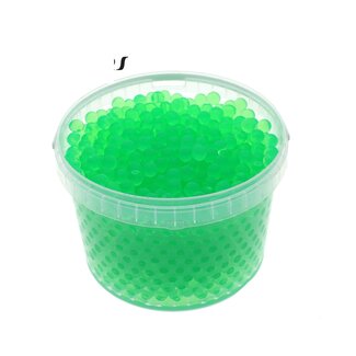 QC Hydrogel-Perlen im Wiederverwendbaren Eimer | Farbe: Hellgrün | Durchmesser 2,5 - 3 Millimeter | Inhalt 3 Liter | Pro Eimer