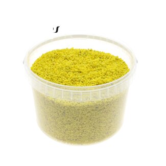 QC Petits Cailloux dans Seau Réutilisable | Couleur : Jaune | Diamètre 4 - 6 millimètres | Contenu 3 litres | Par seau