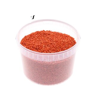 QC Petits Cailloux dans Seau Réutilisable | Couleur : Terre Cuite | Diamètre 4 - 6 millimètres | Contenu 3 litres | Par seau