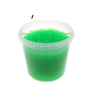 QC Hydrogel-Perlen im Wiederverwendbaren Eimer | Farbe: Hellgrün | Durchmesser 2,5 - 3 Millimeter | Inhalt 10 Liter | Pro Eimer