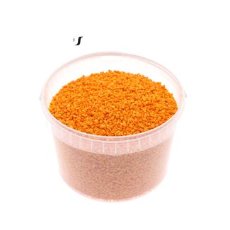 QC Petits Cailloux dans Seau Réutilisable | Couleur : Orange | Diamètre 4 - 6 millimètres | Contenu 3 litres | Par seau