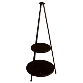 HBXD 2-tier “Tipi” tiered stand | Colour: Bronze | Height 100 centimetres | Diameter 40 centimetres | Per tiered stand