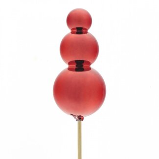 4A Christmas Tree Topper Pick “Spike” | Colour: Red | Christmas Decoration | Pick length ± 50 centimetres | Topper height 7.5 centimetres | Per 25 picks