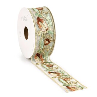 4A Ribbon “Precious“ | Colour: Gold-coloured | Width 40 millimetres | Length 4.5 metres | Per roll